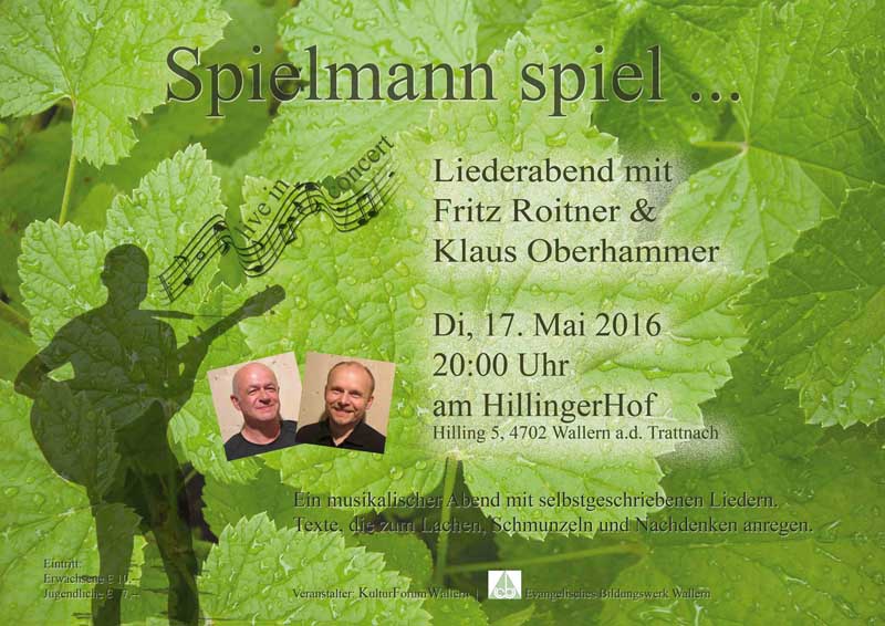 17. Mai 2016 – Spielmann spiel!