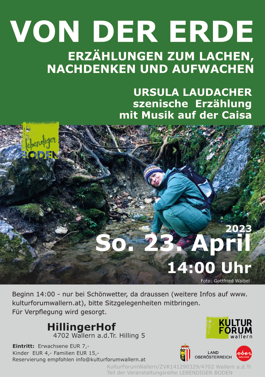 ABGESAGT – 23. April 2023 – Von der Erde
