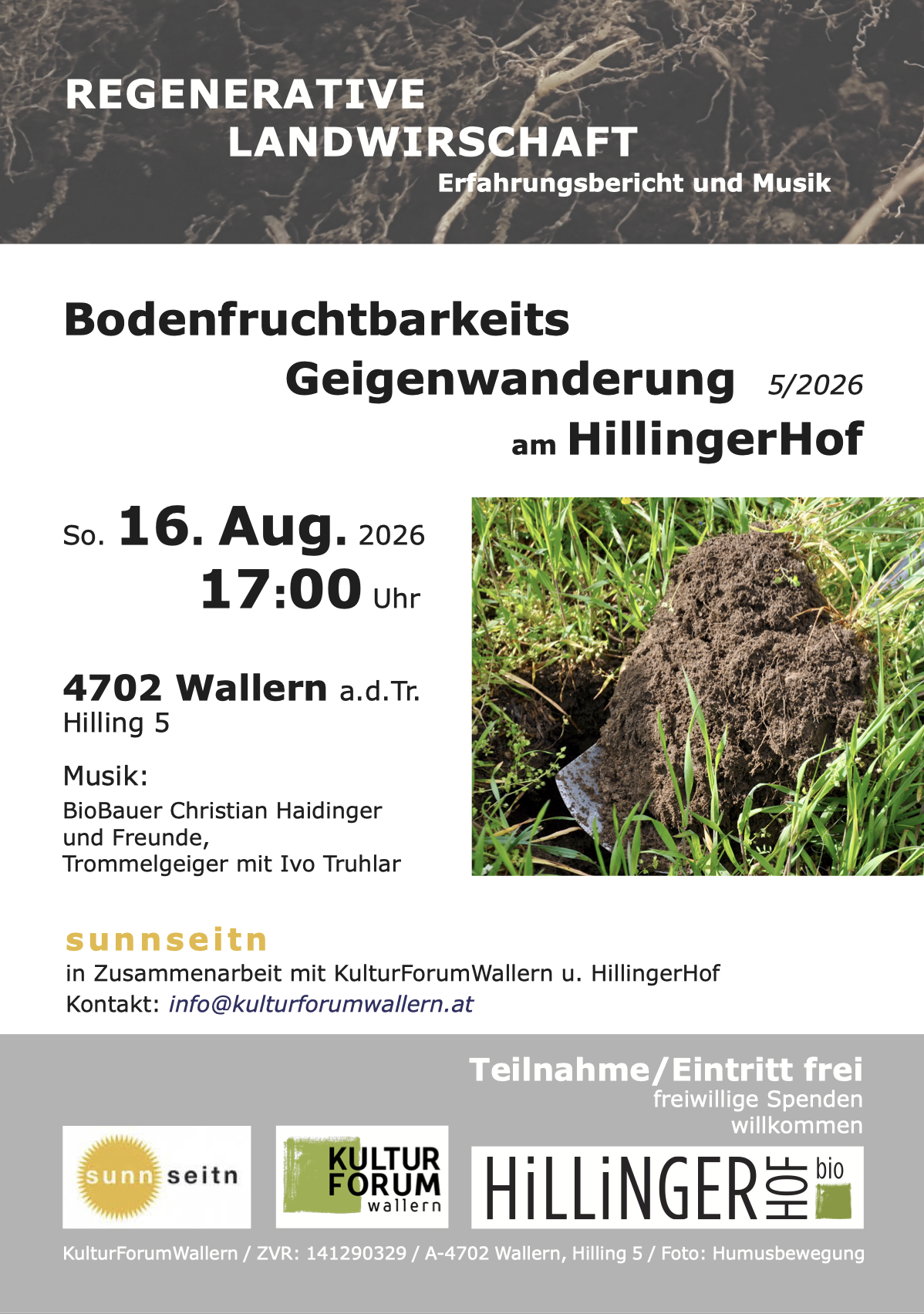 Bodenfruchtbarkeits Geigenwanderung